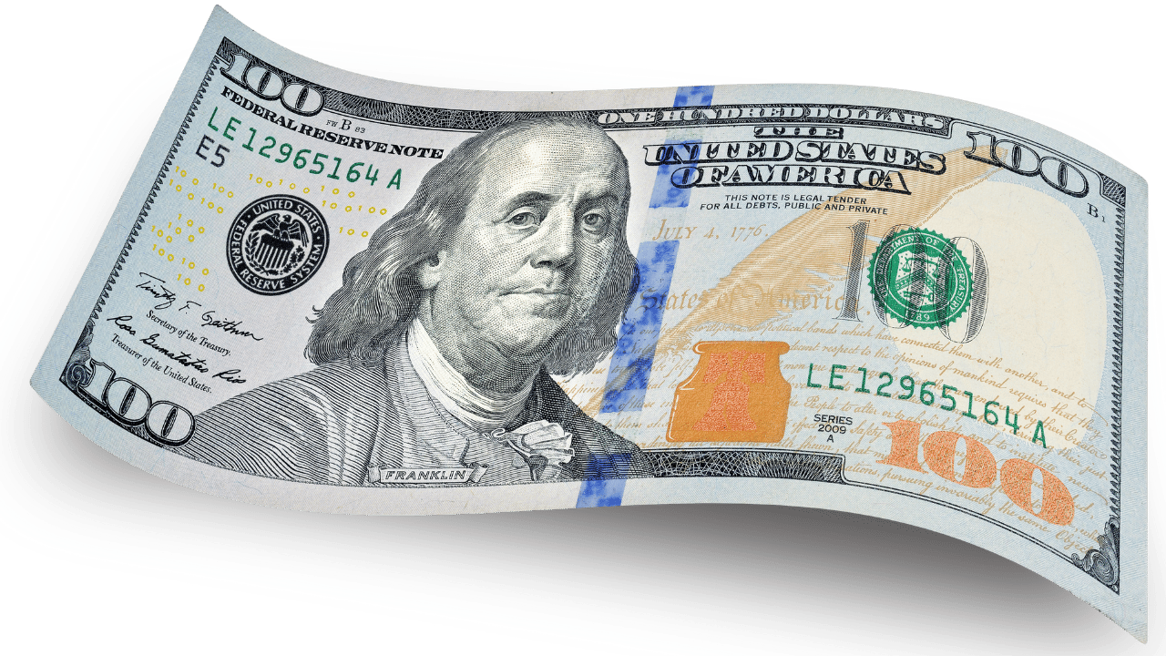 picture of a 100 Dollar Bill
